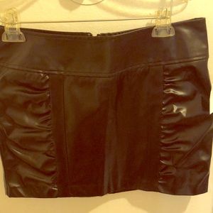 Pleather short sexy skirt NWT
